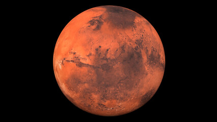 Realistic and Detailed Mars - obrazy, fototapety, plakaty