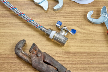 DIY repair keys tape reel hose ball valve.