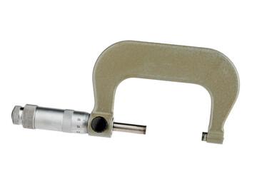Micrometer isolated on a white background&