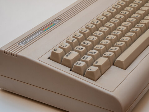 An old Commodore 64 computer