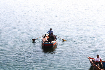 kayaking in the river