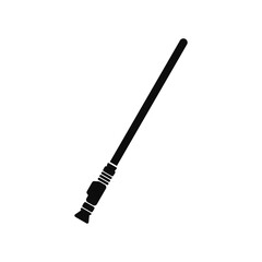 Lightsaber weapon in vector silhouette - 416113975
