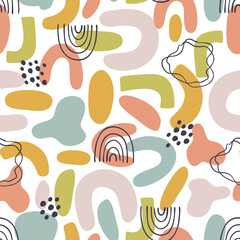 Abstract seamless pattern, digital repeating background for fabric, textile, scrapbook paper, wallpaper, surface design, wrapping paper