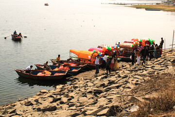 boats on the beach