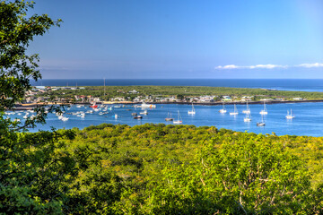 Fototapeta na wymiar Seascapes off the shores of San Cristobal in the Galapagos