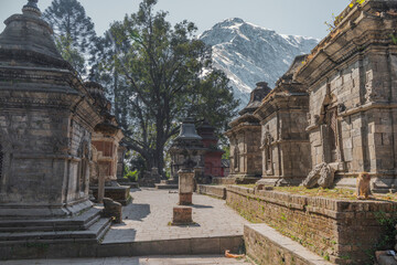 Fototapeta na wymiar Pashupatinath is a Hindu temple complex in Kathmandu.
