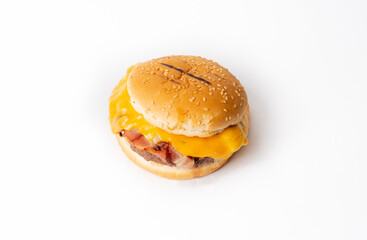 hamburger isolated on white