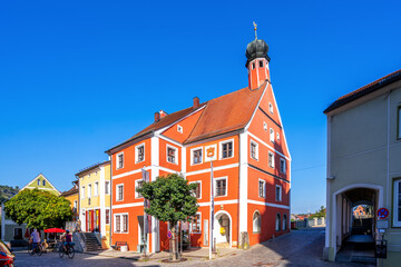 Rathaus, Burglengenfeld, Bayern, Deutschland 