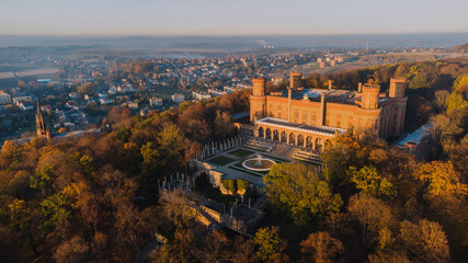 Fototapeta na wymiar Amazing drone view of Marianna palace 