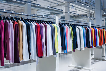 Big clothes luxury and fashionable outlet interior