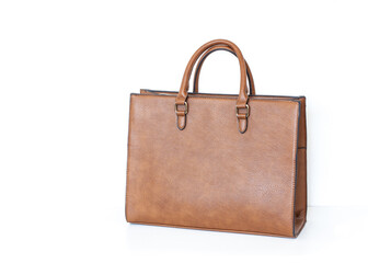 Ladies business bag, large shopper handbag, brown travel tote