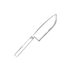 chef knife cut icon illustration vector eps