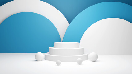 3d-rendering-podium-for-product-placement-and-editable-color