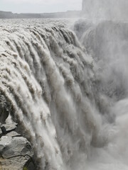 Waterfall Detifoss in Iceland