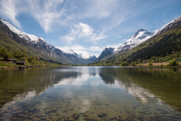 Naklejka na ściany i meble Lake Oldevatnet (Norway)