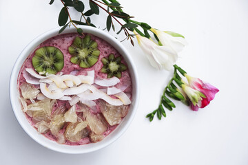 salad with beetroot and cucumber