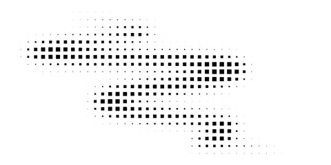 Halftone texture with geometric figures.