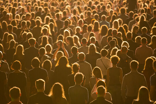 Anonymous Crowd Of People During Concert