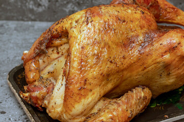 Festive Roast Turkey and Gravy Celebration for Thanksgiving or Christmas