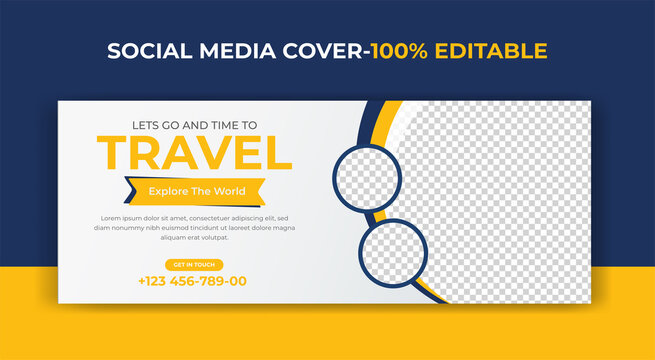 Corporate business facebook timeline cover banner design template fully editable