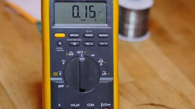 Multimeter for testing electronics
