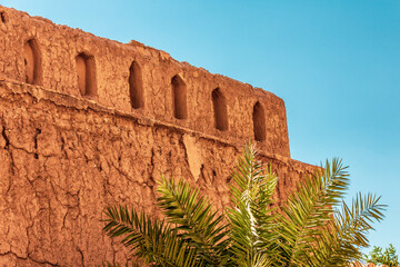 Fortress of Nizwa in the oasis city of Oman.