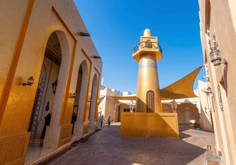 Fototapeta na wymiar Katara cultural village in Doha, Qatar