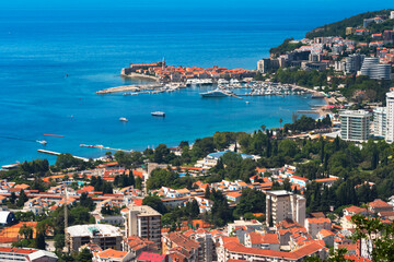 Budva along the Adriatic coast, Montenegro