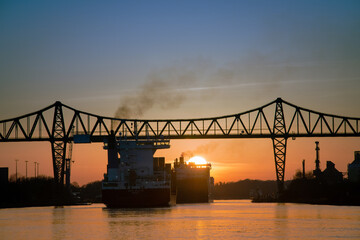 Rendsburg Hochbrücke Nord Ostsee Kanal