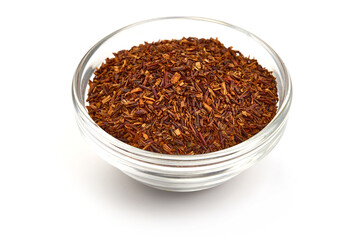 Rooibos tea, isolated on white background. High resolution image