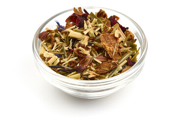 Arabian fruit tea, isolated on white background. High resolution image