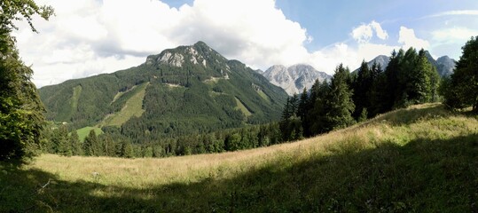 Kosiak peak from the western Karavanke in Austria