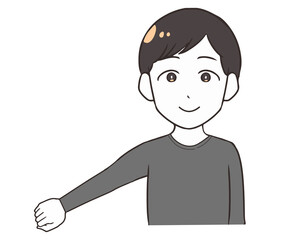 肌着　長袖　グレー　男性