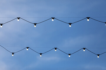 String of light bulb decoration for outdoor activities like party, concert, festival, fun fair etc...