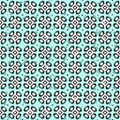 Seamless vector pattern in geometric ornamental style