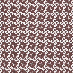 Seamless vector pattern in geometric ornamental style