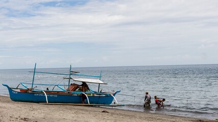 fishing boat on the beach