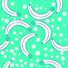 Illustration vector pattern bananas