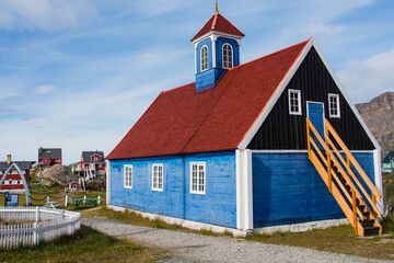 Greenland. Sisimiut. Bethel Church from 1775.