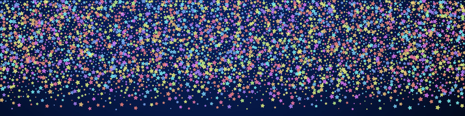 Fototapeta na wymiar Festive fancy confetti. Celebration stars. Colorfu