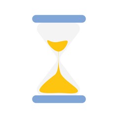 hourglass icon. time is running out