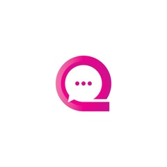 Q chat logo icon symbol icon illustration