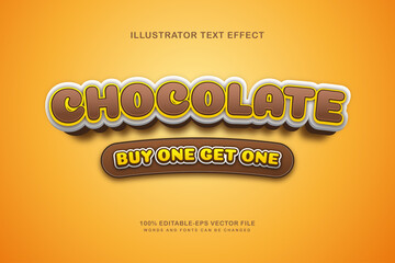 Chocolate text effect