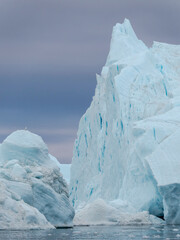 Ilulissat Icefjord at Disko Bay, Greenland, Danish Territory.