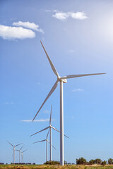 Windmill for electric power production.