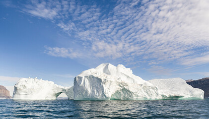 Iceberg in the Uummannaq Fjord System, Greenland, Danish overseas colony. © Danita Delimont