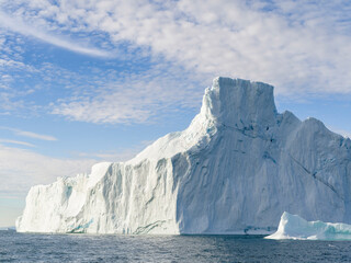 Fototapeta na wymiar Iceberg in the Uummannaq Fjord System, Greenland, Danish overseas colony.