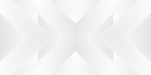 Fototapeta premium Luxury geometric seamless striped pattern. Modern vector symmetric ornament.