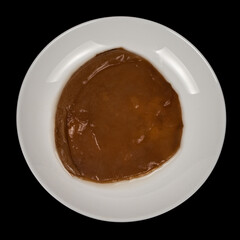 Fermented kombucha on a plate