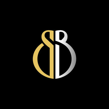 Sb Initial Logo Design Vector Icon Symbol Luxury